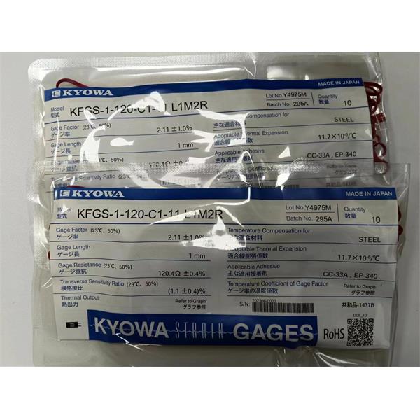 日本KYOWA配件耗材應(yīng)變片KFGS-1-120-C2-16 L30C2S