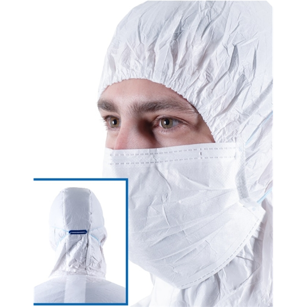 美國ANSELL安思爾BDFC-4XLBioClean? 1500頭罩式連體防護服（157型）WH15-S-BC-157-03-NS1